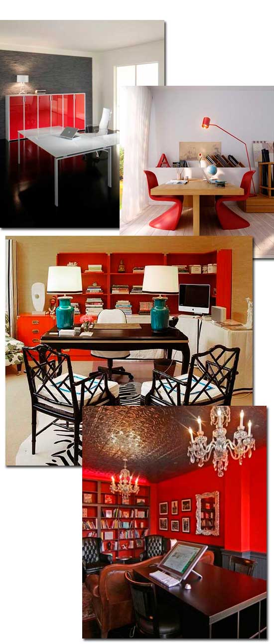 decorar oficinas en rojo decorar oficinas en rojo
