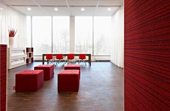 oficina minimalista roja oficina minimalista roja