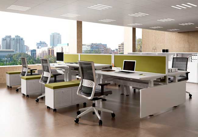 mesa mobility de actiu con separadores mesa mobility de actiu con separadores
