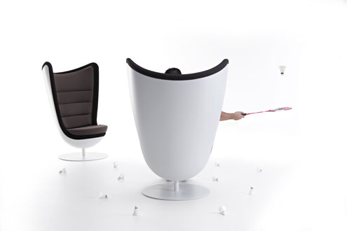 sillas de oficina y sillones envolventes badminton
