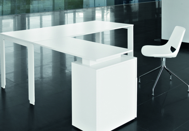 mesa de oficina b07 blanca