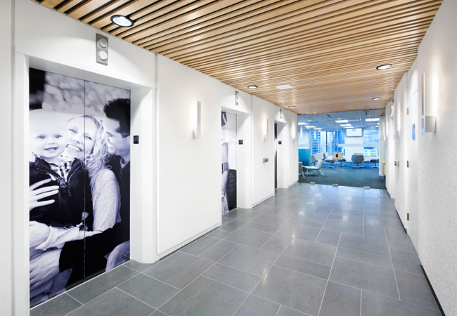 Lobby oficinas reformadas