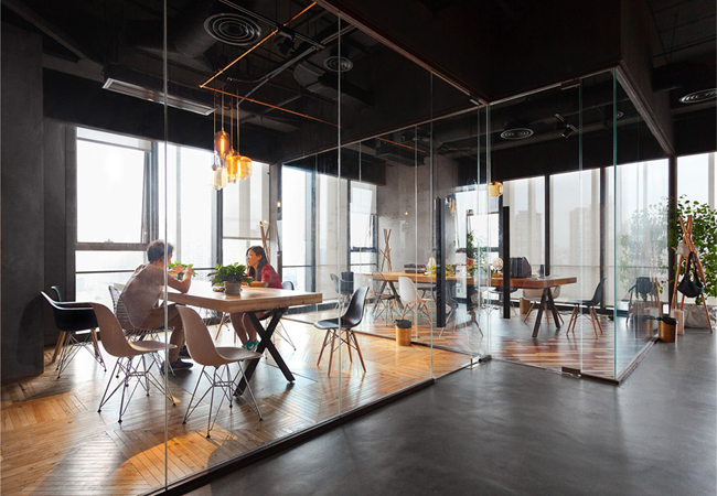 Mamparas de cristal para oficinas