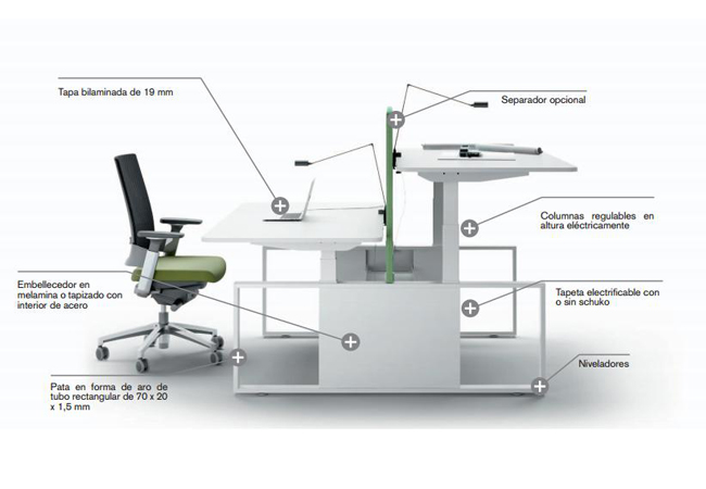 Mesa de oficina Skala de Forma5