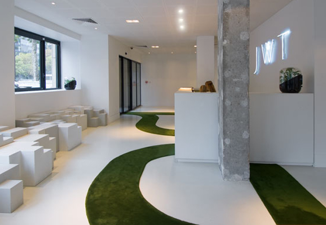 Recepción de oficinas de publicidad JWT