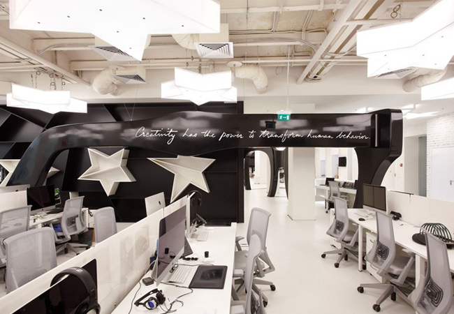 Zona de trabajo oficinas Leo Burnett