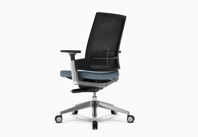 ajuste lumbar silla de oficna