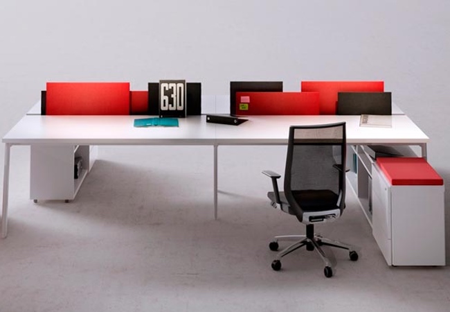 mesas de oficina para grupos de trabajo