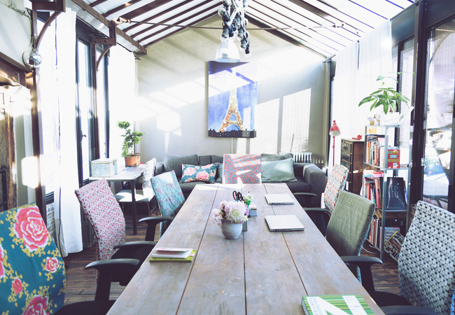 Sala de reuniones vintage