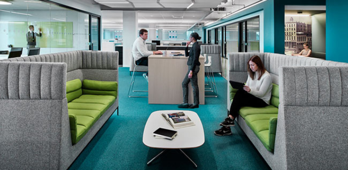 La distribución de espacios como característica de las oficinas modernas
