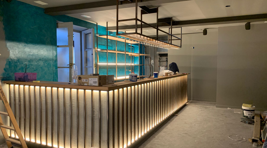 Infame - trabajos de obra en reforma de bar