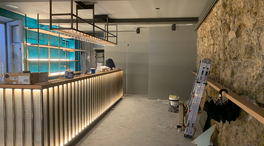 Infame - trabajos de obra en reforma de bar