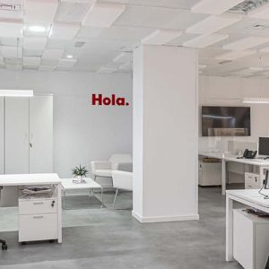 Proyecto de reforma 360º en oficina de Madrid.