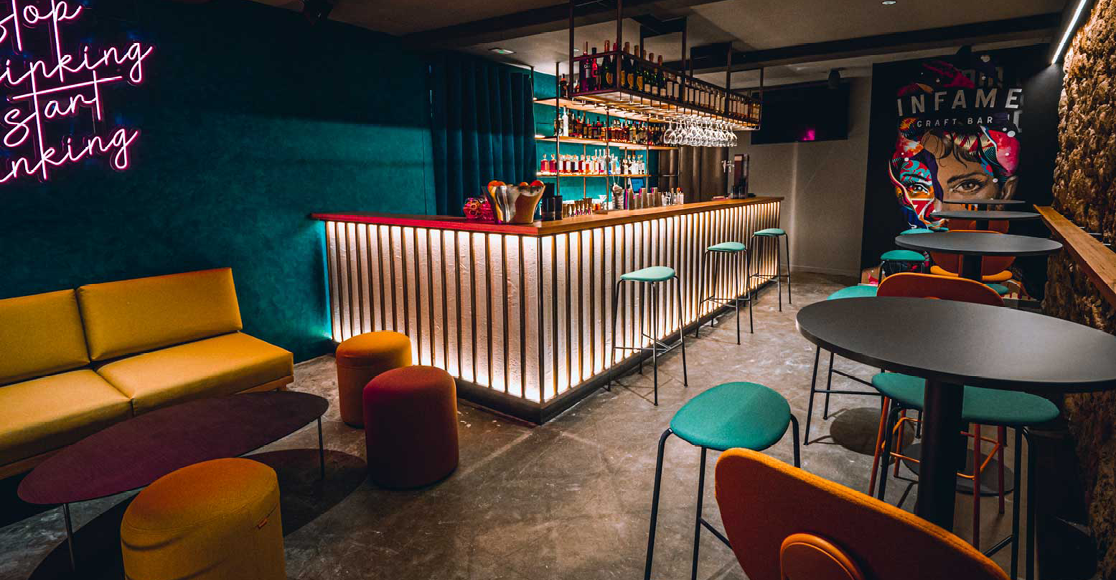 Reforma de bar con diseño del espacio y de la imagen de marca