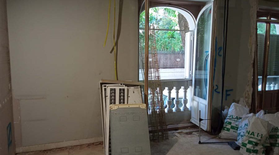 SI-GLA Proceso de obra, acondicionamiento del espacio