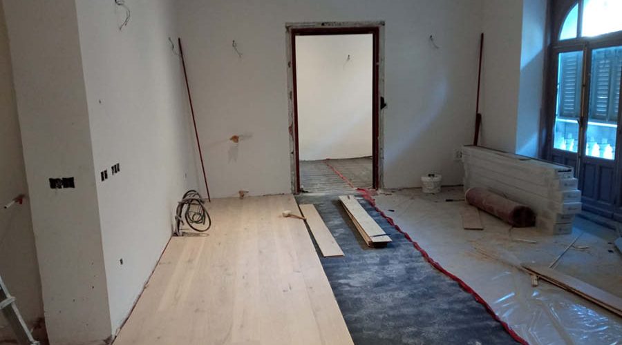 SI-GLA Proceso de obra, acondicionamiento del espacio