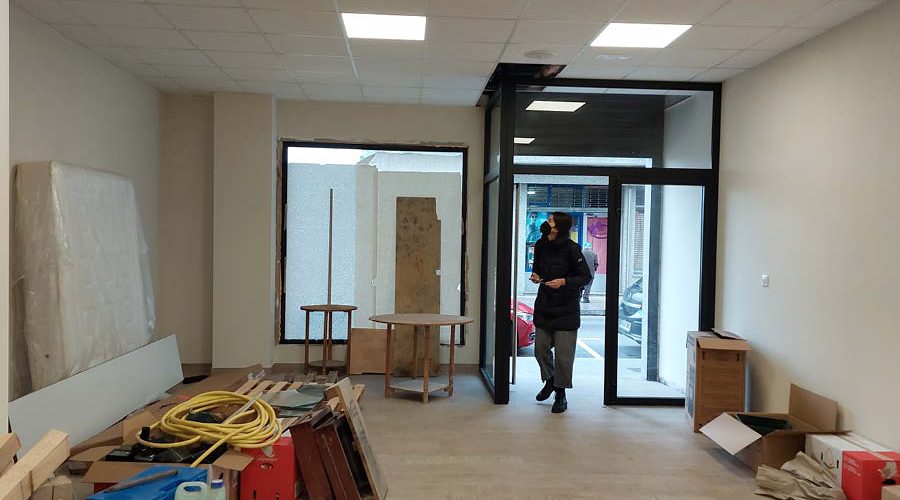 antes de la reforma de tienda de moda