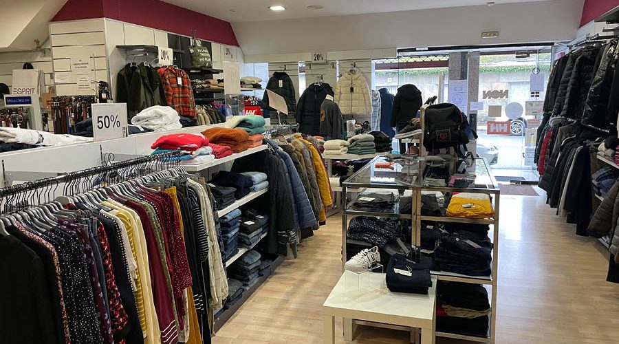 antes de la reforma de tienda de moda