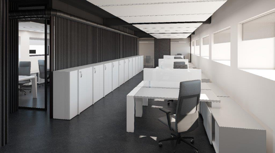 Showa Denko_Trabajos de diseño de compartimentacion de oficina y carpinteria a medida