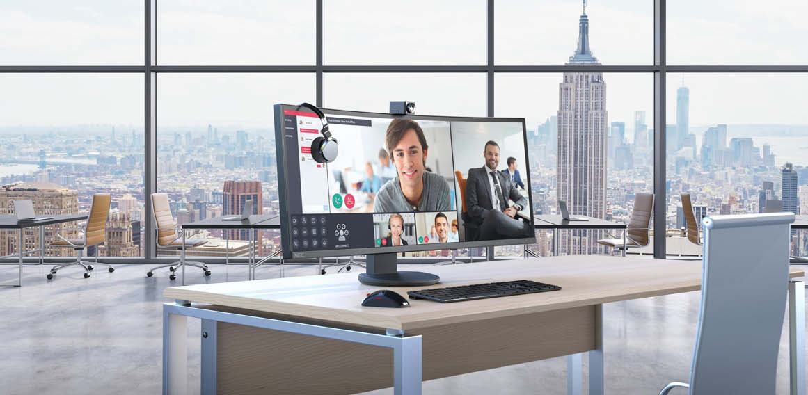 Videoconferencia a partir de soluciones AV, oficina actualizada tecnológicamente