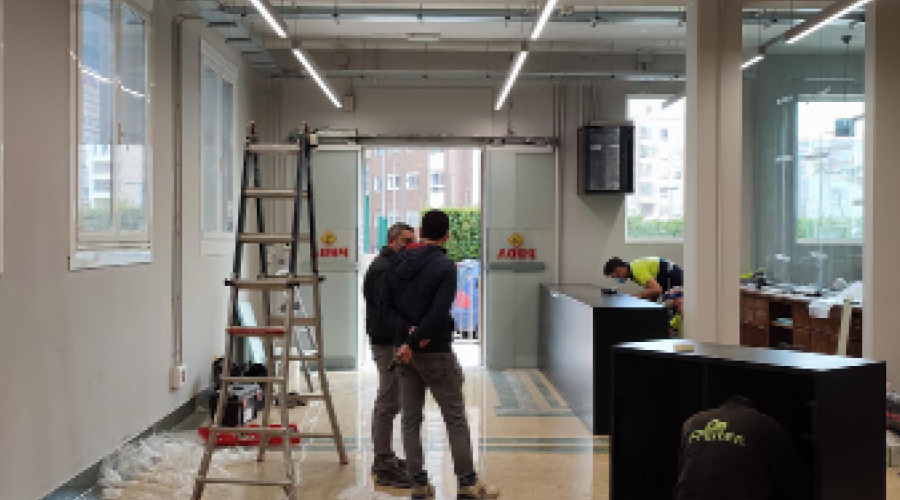 espacio anterior y proceso de obra local comercial
