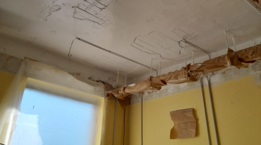 espacio anterior y proceso de obra local comercial