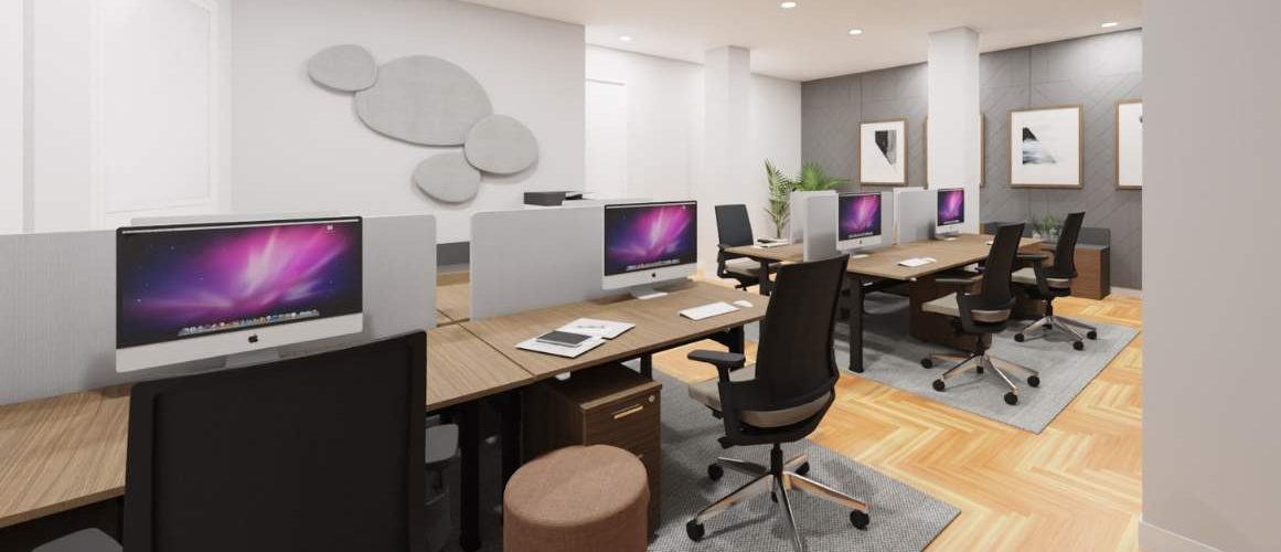 Proyecto de diseño de reforma de oficina en el centro de Madrid