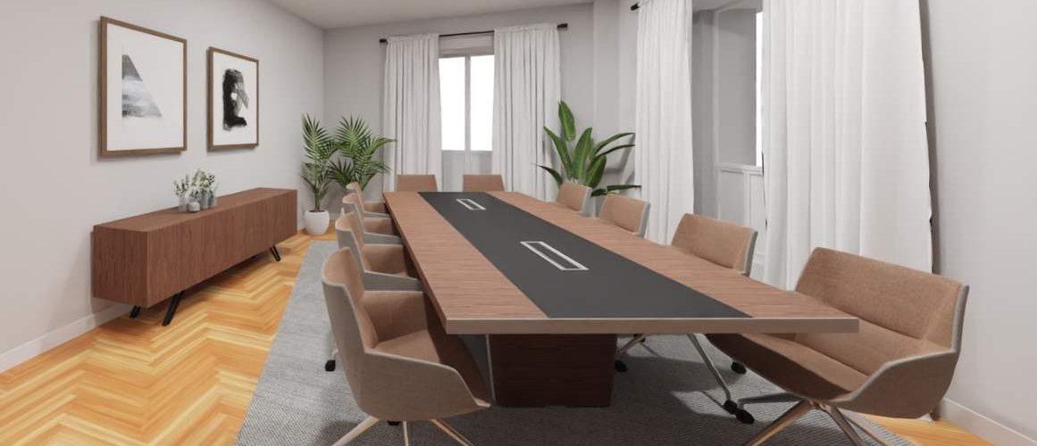 Proyecto de diseño de reforma de oficina en el centro de Madrid