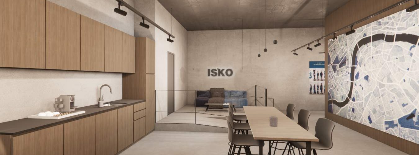 Proyecto de diseño de oficina_Office de carpintería a medida en zona de entrada de oficina