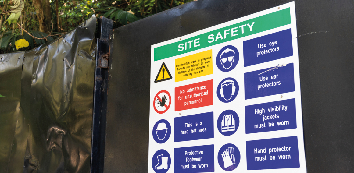 instrucciones de seguridad en obra