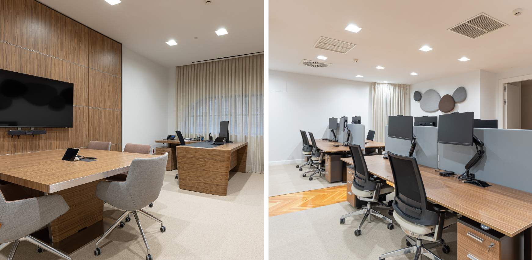 Renovación y mobiliario para espacio de trabajo en Madrid