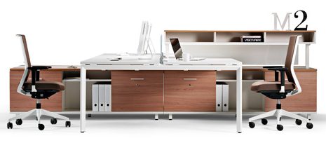 Mesas de oficina Vital Plus Spine: Una original y destacada novedad para la decoración de oficinas.