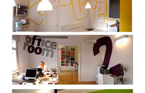 Inspiración: Tipografía en Vinilo como elemento principal en la decoración