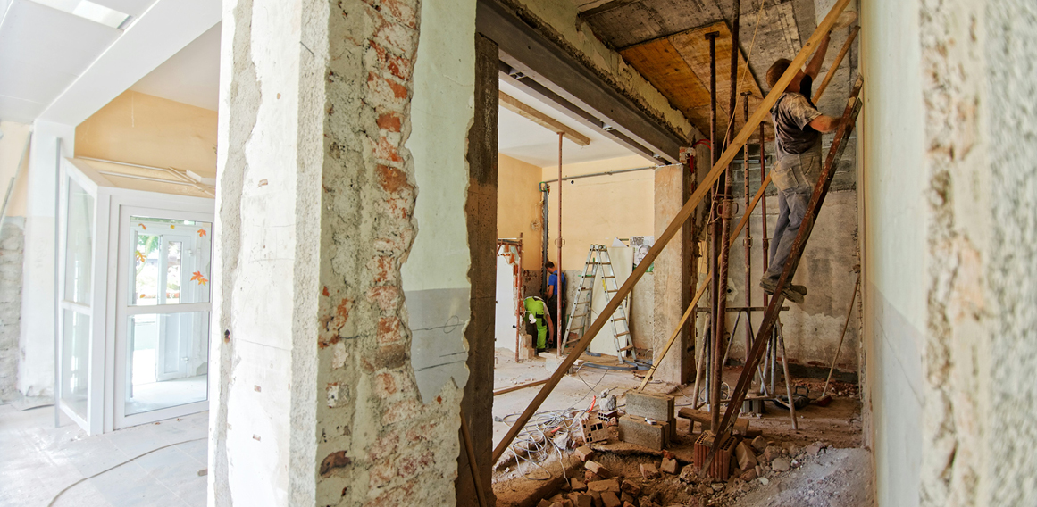 residuos en demolición