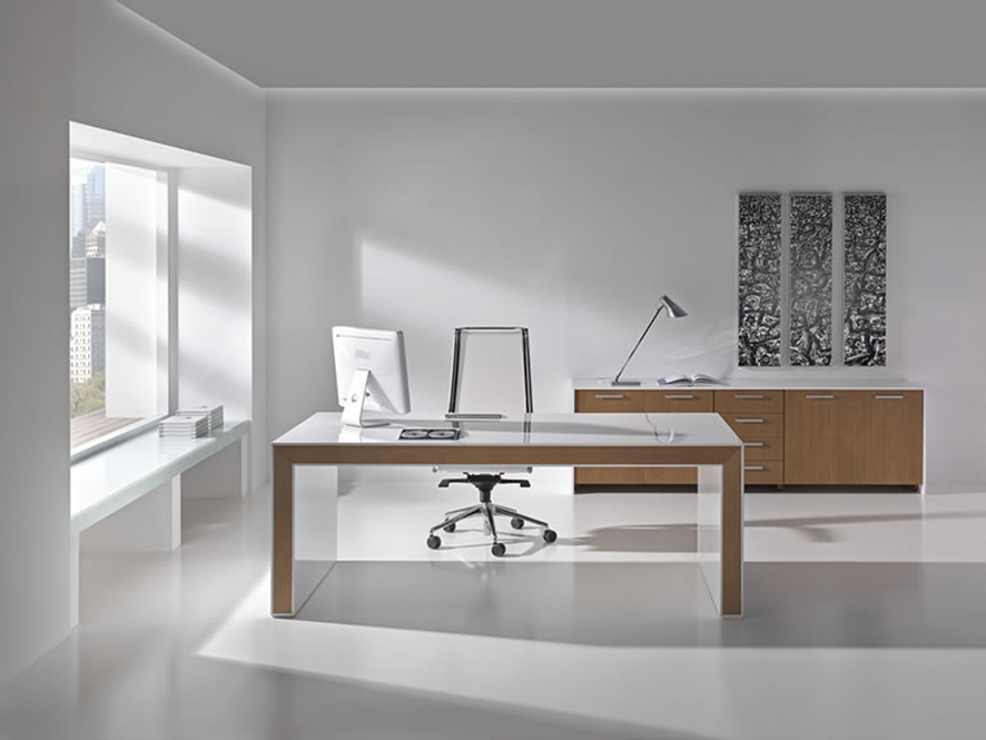 mesa de dirección elegante para oficina