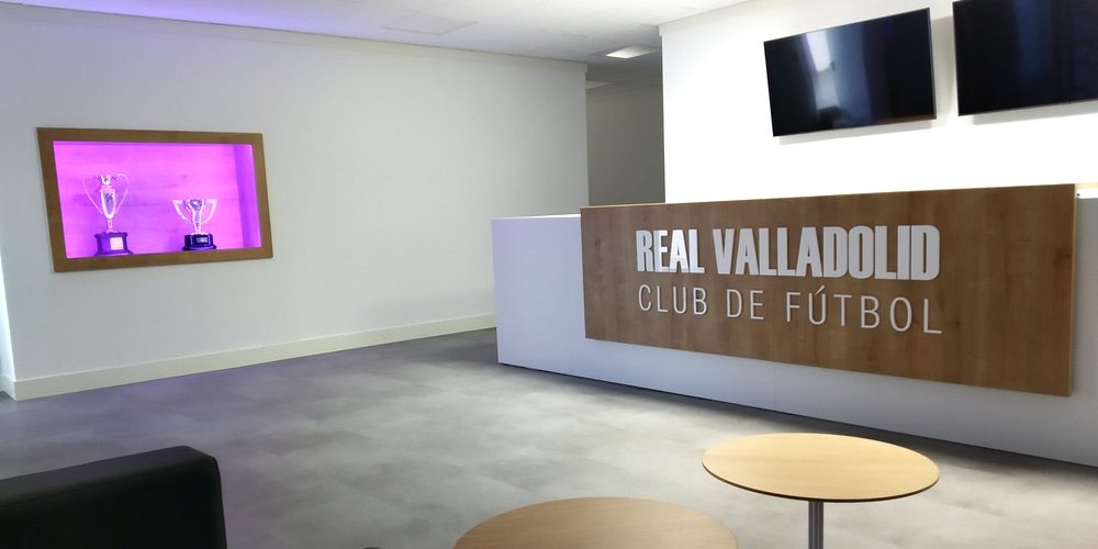recepcion de las oficinas real club valladolid