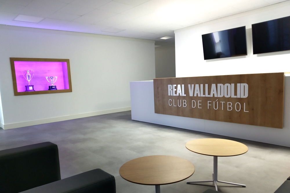 recepcion de las oficinas real club valladolid