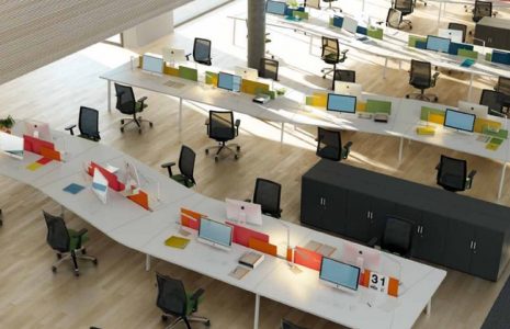 Mesas de oficina ligeras y blancas. Conoce la línea M10