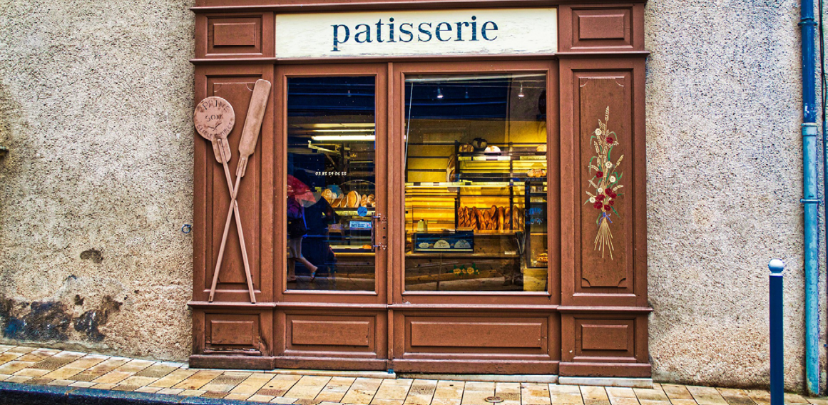 Escaparate original de panadería, invita a entrar a clientes